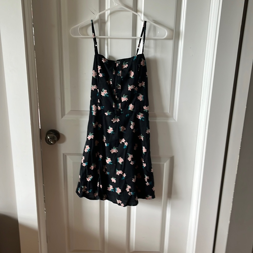 hollister sundress size medium pink flowers